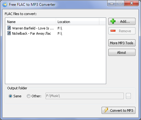 flac into mp3 online